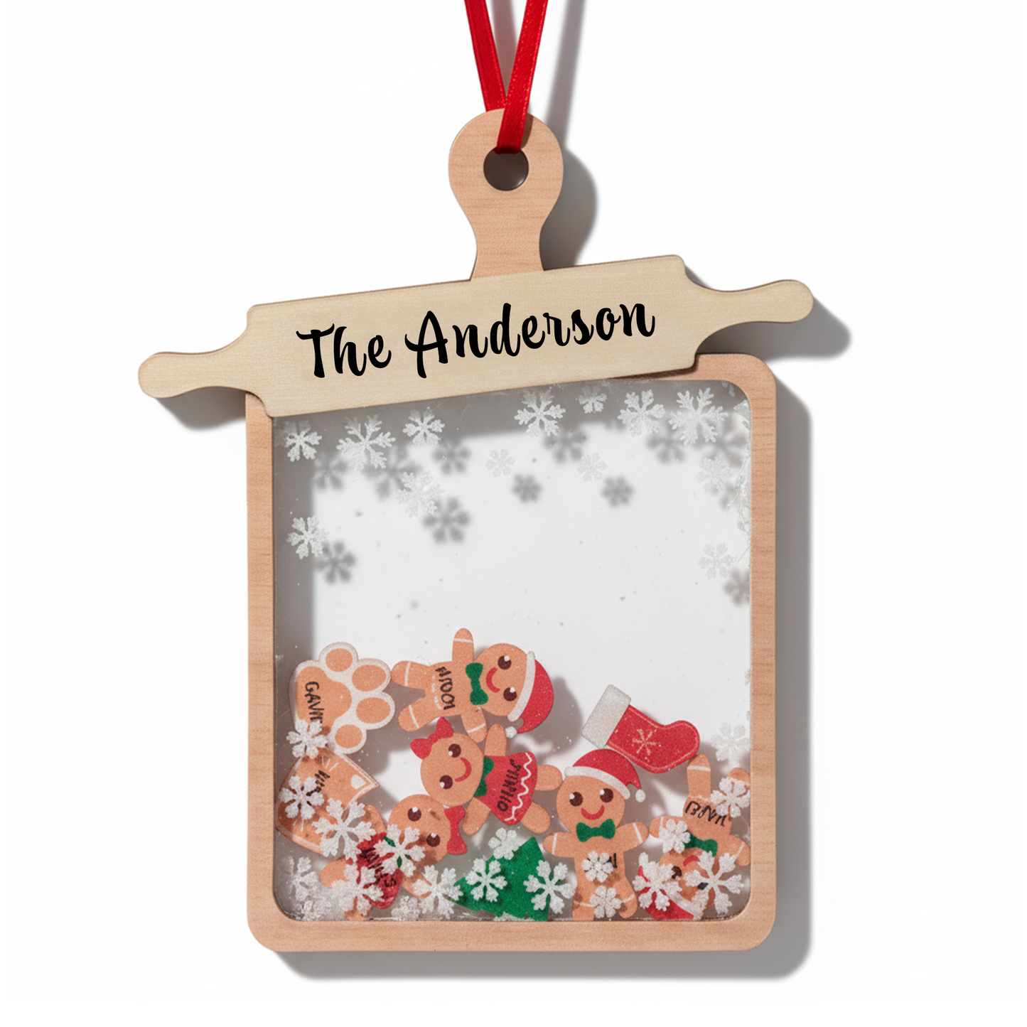 Personalized Christmas Ornaments Gifts with Your Family Names, Custom Christmas Ornaments Gifts for Mom, Dad, Grandma, Grandpa, Family, Godparents, Friends - Personalized Christmas Ornaments Gift