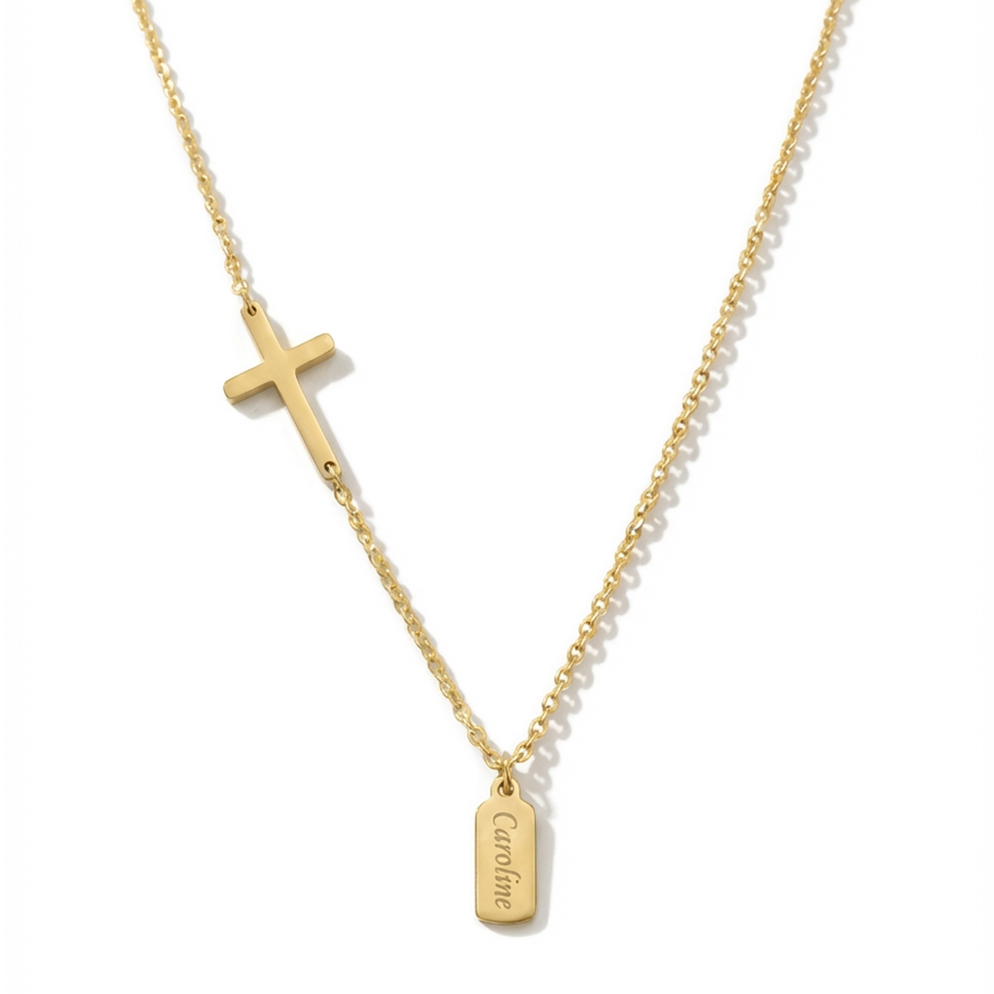 Personalized Women's Cross Necklace, Engraved Jewelry Gift for Mom, Grandma, Daughter, Birthday, Mother's Day, Valentine's Day, Christmas Gift