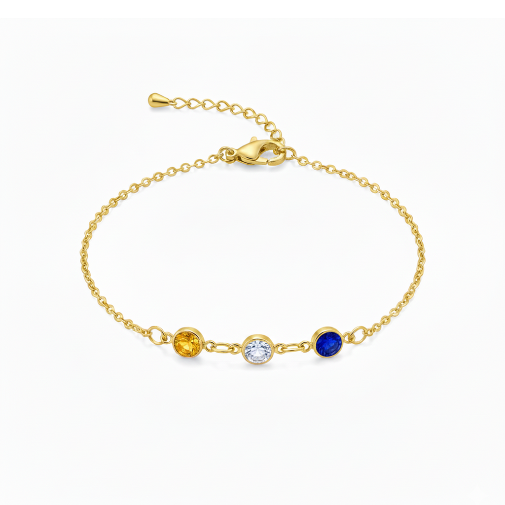 Custom Birthstone Bracelet – Personalized Gift for Mom, Grandma, Wife, Daughter, or Sister, Perfect for Birthday, Mother’s Day, Christmas, Anniversary