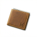 Custom Engraved Leather Wallet with Initials, Personalized Valentine's Day, Anniversary, Birthday, Father's Day, Christmas Gift