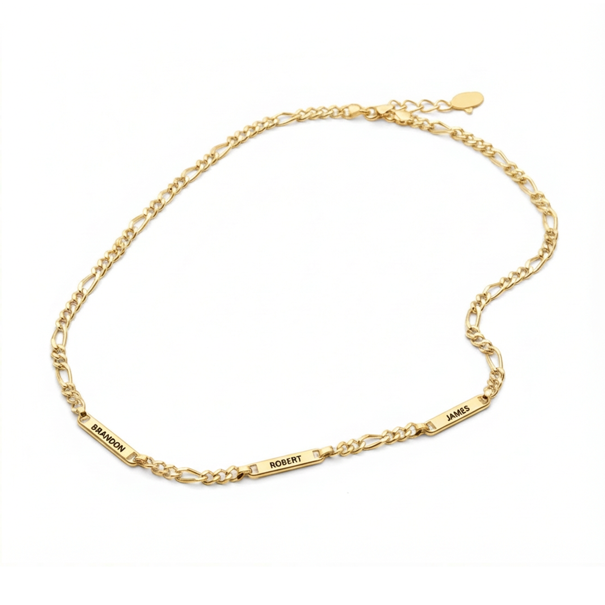 Custom Men's Engraved Necklace with Multiple Children's Names – Perfect Personalized Father’s Day, Birthday, Christmas Gifts for Dad, Grandpa, Husband