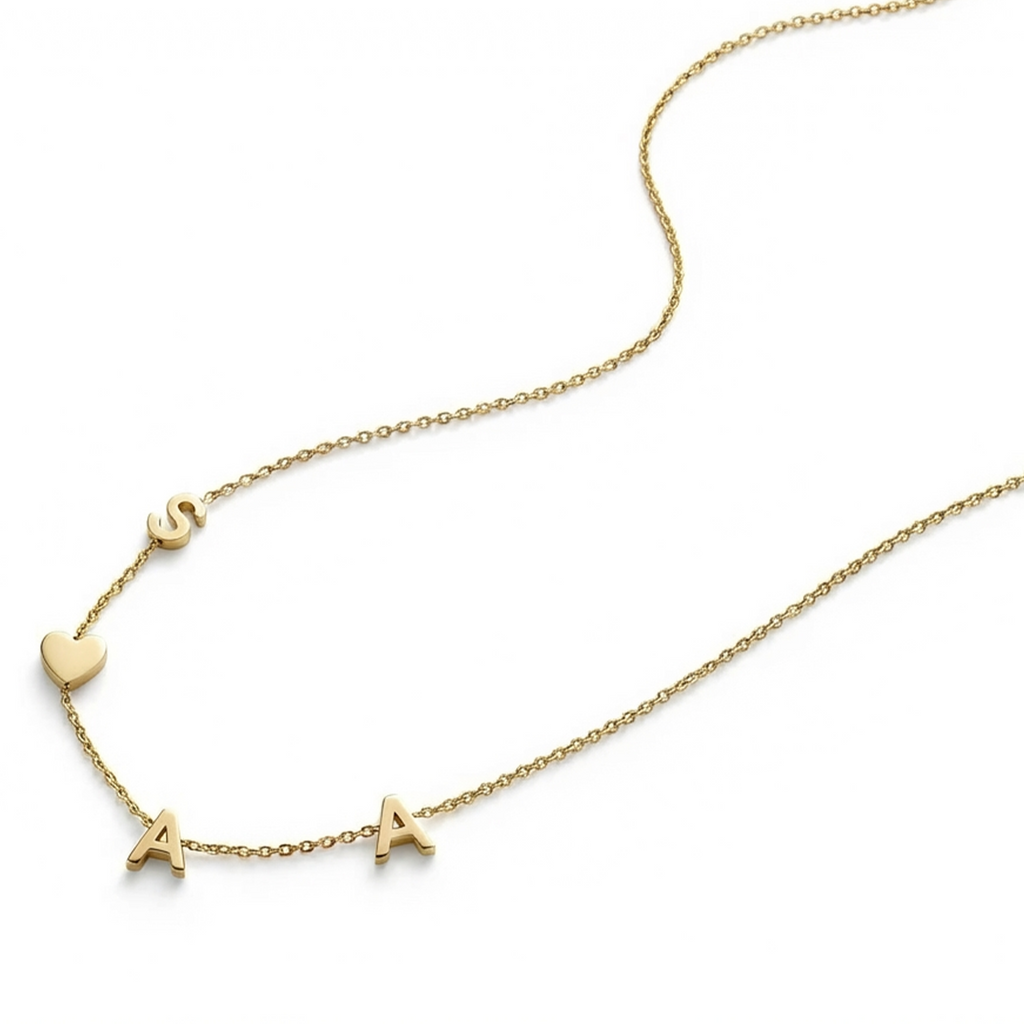 Collier Femme Personnalisé, Bijoux Initiale Personnalisables, Cadeau d'Anniversaire, Fête des Mères, Noël, Saint-Valentin, Anniversaire de Mariage