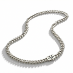 Custom Men's Engraved Miami Cuban Link Chain Necklace with Name, Initials, Date, Birthday, Valentine's Day, Anniversary, Father's Day, Christmas Gift