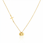 Personalized Cross Necklace with Initials, Custom Multiple Initials Necklace, Valentine's Day, Birthday, Anniversary, Mother’s Day, Christmas Gift
