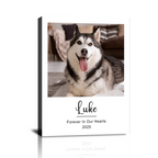 Personalized Pet Memorial Canvas, Custom Pet Portrait Gift, Hand-Painted Canvas Print Gift