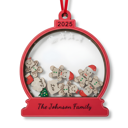 Personalized Christmas Ornaments Gifts with Your Family Names, Custom Christmas Ornaments Gifts for Mom, Dad, Grandma, Grandpa, Family, Godparents, Friends - Personalized Christmas Ornaments Gift