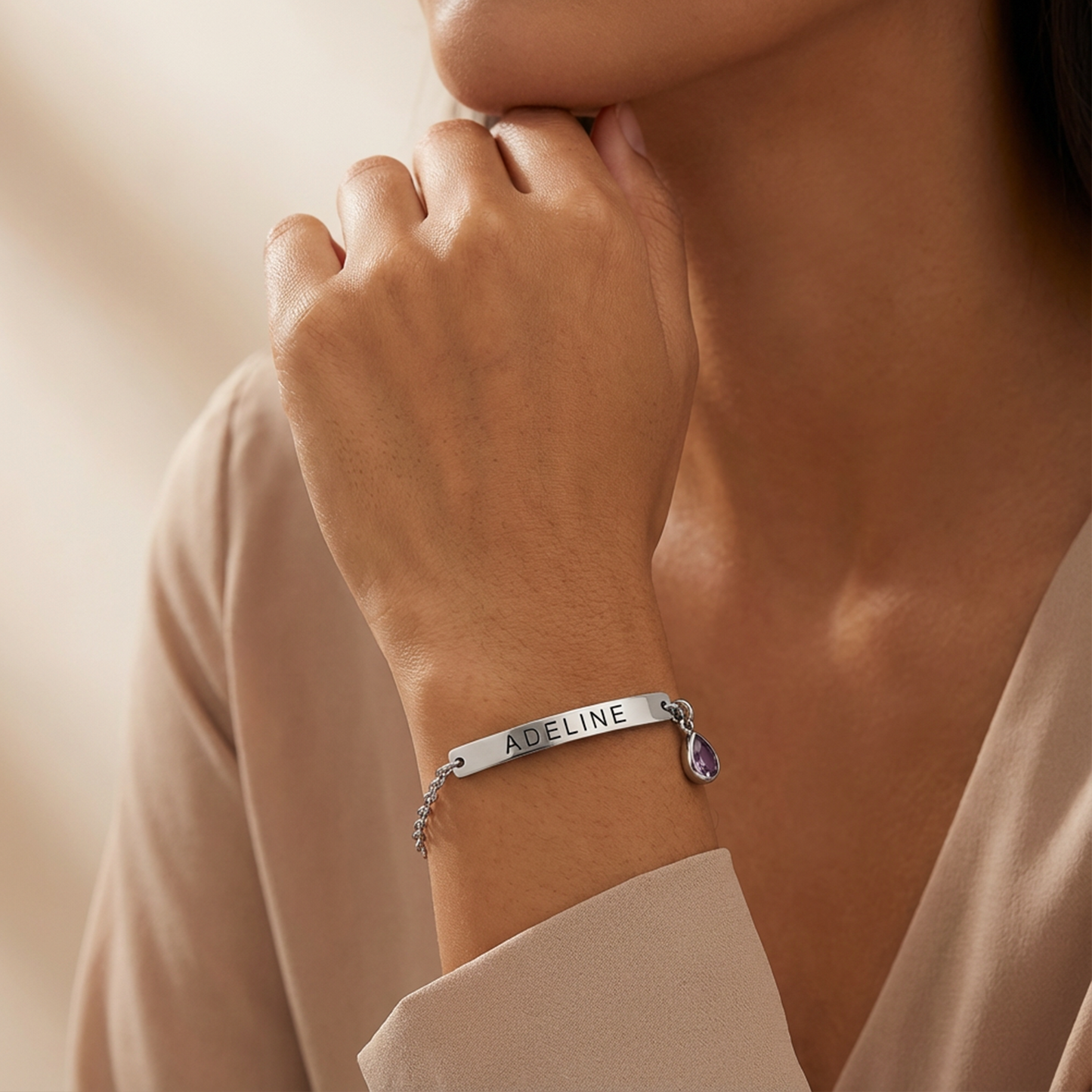 Personalized Birthstone Bracelet for Women – Custom Birthstone Bracelet with Names, Perfect Birthday, Anniversary, Mother’s Day, Valentine’s Day, Christmas Gift, Meaningful Keepsake for Her Wife Girlfriend Mom Grandma