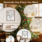 Christmas Crossword Scrabble Canvas Personalized, Custom Holiday Wall Art, Family Gift, Festive Home Decoration, Xmas Present