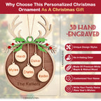 Custom Wooden Christmas Ornaments Gift, Wood Christmas Ornament Gift, Personalized Wooden Christmas Ornaments Gifts