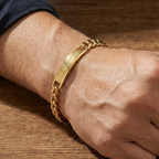 Custom Men’s Bracelets Engrave Names, Initials or Symbols | Ideal Birthday, Anniversary, Father’s Day, Valentine’s Gift, Christmas Gift | Personalized Gifts for Him, Husband, Boyfriend, Dad, Grandpa