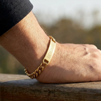 Custom Men’s Bracelets Engrave Names, Initials or Symbols | Ideal Birthday, Anniversary, Father’s Day, Valentine’s Gift, Christmas Gift | Personalized Gifts for Him, Husband, Boyfriend, Dad, Grandpa