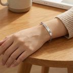 Bracelet de naissance personnalisé avec nom, cadeau pour femme, cadeau de Saint-Valentin pour épouse/petite amie de la part de son mari/petit ami