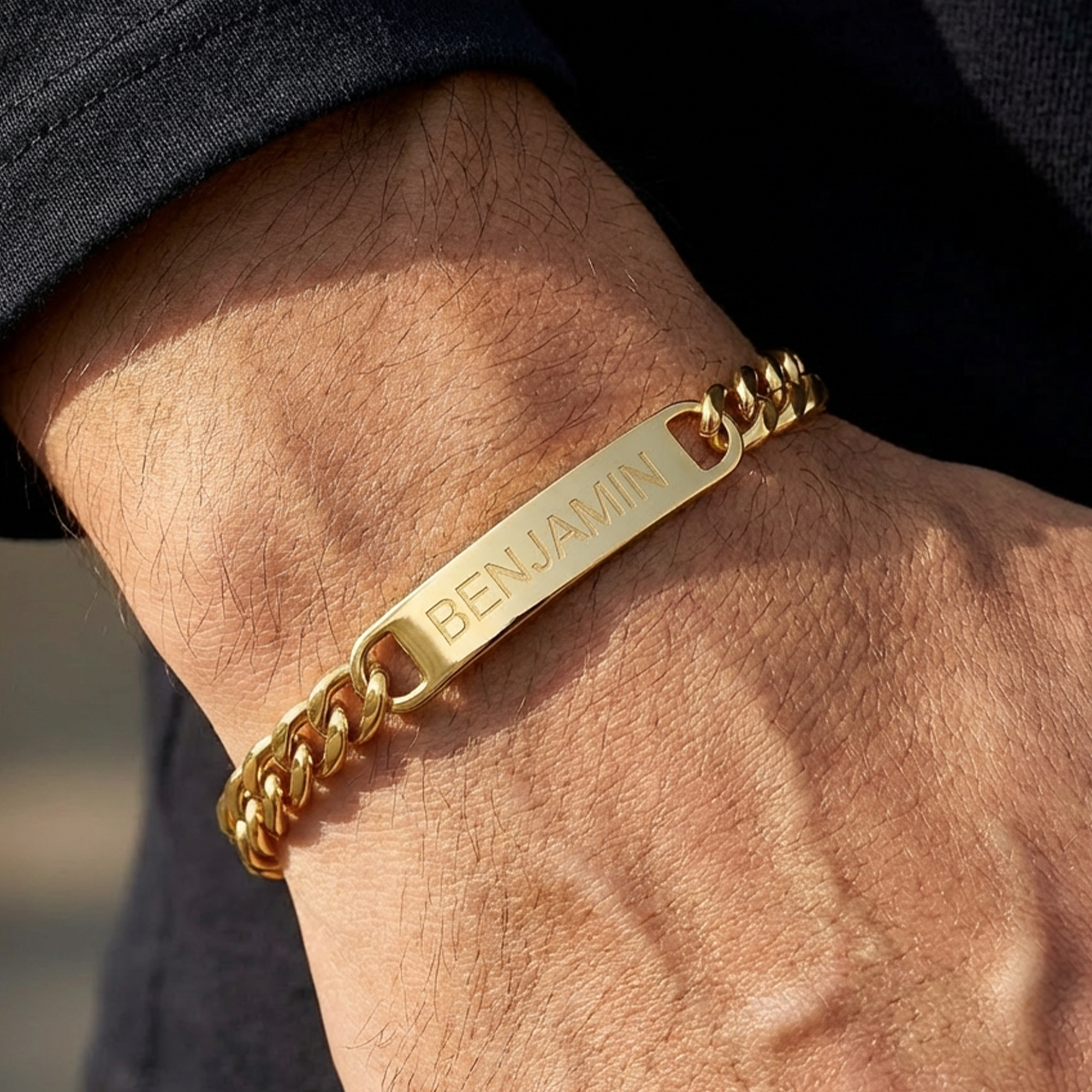 Custom Men’s Bracelets Engrave Names, Initials or Symbols | Ideal Birthday, Anniversary, Father’s Day, Valentine’s Gift, Christmas Gift | Personalized Gifts for Him, Husband, Boyfriend, Dad, Grandpa