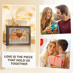 Love Is the Piece Holds Us Together Canvas Prints, Personalized Valentine‘s Day, Birthday, Anniversary, Wedding, Christmas Gift