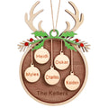 Custom Wooden Christmas Ornament Gifts, Personalized Christmas Ornament Gifts, Wood Engraved Christmas Decoration Gift