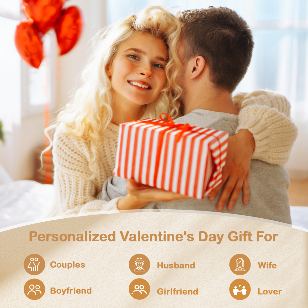 Custom Wooden Love Plaque with Couple Names, Christmas, Perfect Valentine’s Day, Engagement, Wedding, Anniversary, Birthday Gifts for Him Her Wife Husband Boyfriend Girlfriend Couples