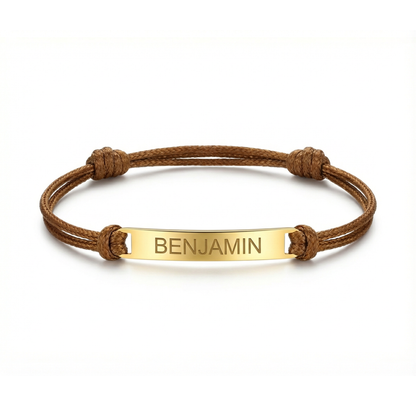 Custom Men’s Bracelet Personalized Engraved Name Bracelet for Men – Handmade Men Bracelet with Names, Personalized Gifts for Him, Husband, Boyfriend, Dad, Grandpa, Anniversary, Birthday, Valentine’s Day, Christmas, Father's Day