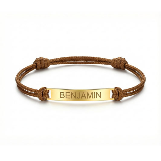 Custom Men’s Bracelet Personalized Engraved Name Bracelet for Men – Handmade Men Bracelet with Names, Personalized Gifts for Him, Husband, Boyfriend, Dad, Grandpa, Anniversary, Birthday, Valentine’s Day, Christmas, Father's Day