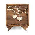 Personalized Wooden Love Plaque with Couple Names, Custom Christmas, Valentine’s Day, Engagement, Wedding, Anniversary, Birthday Gifts for Him Her Wife Husband Boyfriend Girlfriend Couples