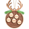 Custom Wooden Ornament Gifts, Personalized Christmas Ornament Gifts, Wood Engraved Christmas Decoration Gift