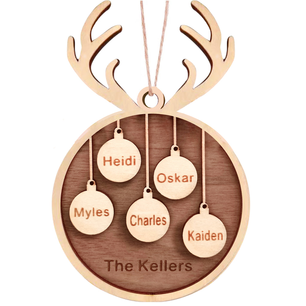 Custom Wooden Christmas Ornaments Gift, Wood Christmas Ornament Gift, Personalized Wooden Christmas Ornaments Gifts