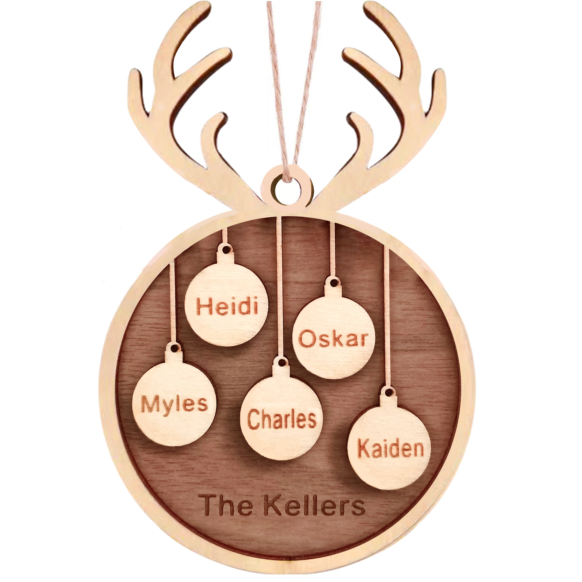 Custom Wooden Christmas Ornaments Gift, Wood Christmas Ornament Gift, Personalized Wooden Christmas Ornaments Gifts