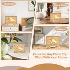 Personalized Wooden Fists Bump Plaque Gifts with Your Kid's Names, Custom Father's Day, Christmas, Birthday Gifts for Dad Grandpa from Son Daughter Grandkids Wife