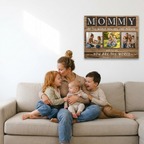 Personalized Mom Wall Art Canvas, Custom Family Quote Gift, Mom Gift, Grandma Gift, Mother's Day Gift, Christmas Gift, Birthday Gift