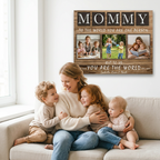 Personalized Mom Wall Art Canvas, Custom Family Quote Gift, Mom Gift, Grandma Gift, Mother's Day Gift, Christmas Gift, Birthday Gift