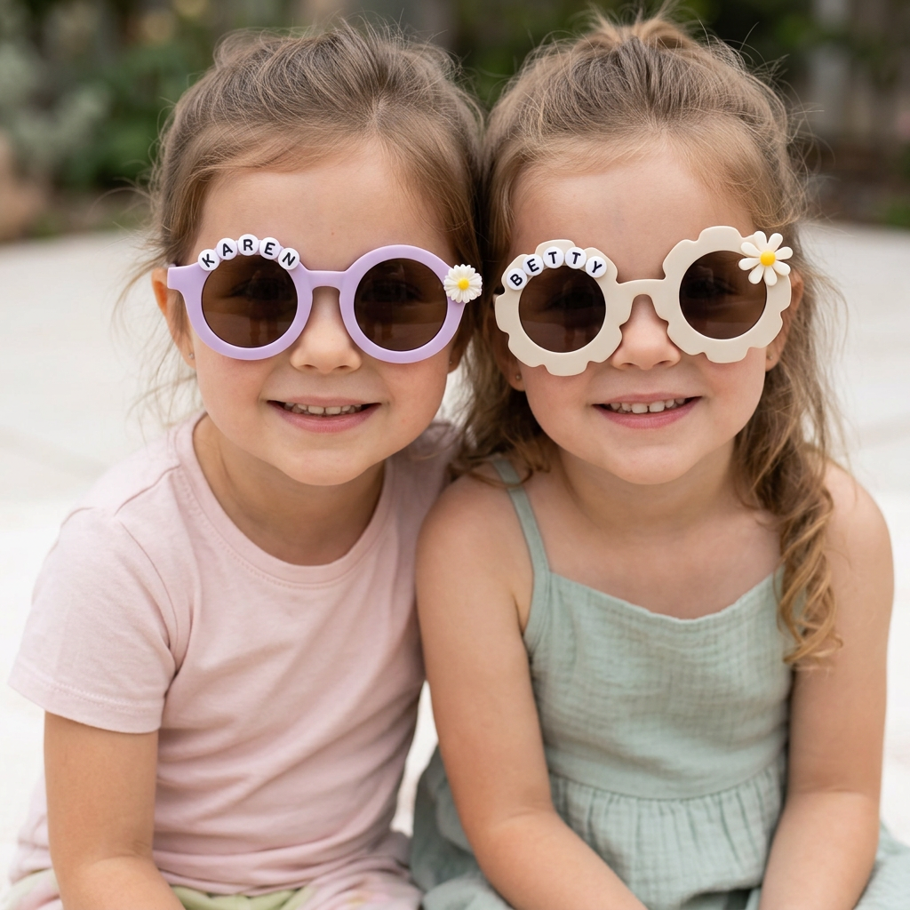 Personalized Sunglasses with Kid‘s Name, Custom Kids Sunglasses Gifts, Baby Sunglasses Gifts, Toddler Gift, Boys Girls Summer Sunglasses, Kids Birthday Party Favor, Pool Party Sunglasses