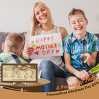 Custom Wooden Family Tree Plaque with Your Kid's Names – Personalized Mother’s Day, Christmas, Birthday, Housewarming Gift for Mom, Grandma from Son, Daughter, Grandson, Granddaughter