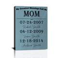 Personalized Mom Gift, Custom Canvas Prints Gift, Mother’s Day, Birthdays, Christmas, New Moms Gift