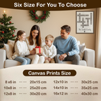 Toiles personnalisées de mots croisés de Noël, Cadeaux de Noël personnalisés, Cadeau de Noël avec nom de famille