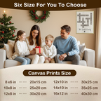 Impression personnalisée de mots croisés Scrabble de Noël, cadeaux de Noël personnalisés, cadeau de Noël avec nom de famille