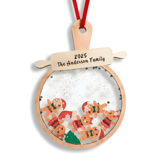 Personalisierte Weihnachtskugeln mit Ihren Familiennamen – individuelle Weihnachtskugeln als Geschenk für Mama, Papa, Oma, Opa, Familie, Paten und Freunde.