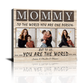 Personalized Mom Wall Art Canvas, Custom Family Quote Gift, Mother's Day Gift, Christmas Gift, Birthday Gift