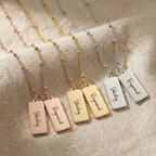 Custom Couple Engraved Name Necklace for Couples, Custom Necklaces with Names, Initials or Special Dates, Perfect Personalized Gifts for Anniversary, Valentine’s Day, Weddings, Engagements, Birthday