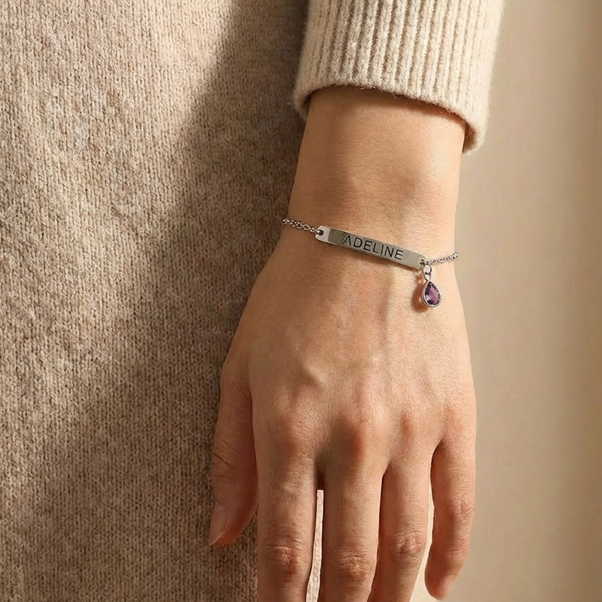 Personalized Birthstone Bracelet for Women – Custom Birthstone Bracelet with Names, Perfect Birthday, Anniversary, Mother’s Day, Valentine’s Day, Christmas Gift for Her Wife Girlfriend Mom Grandma