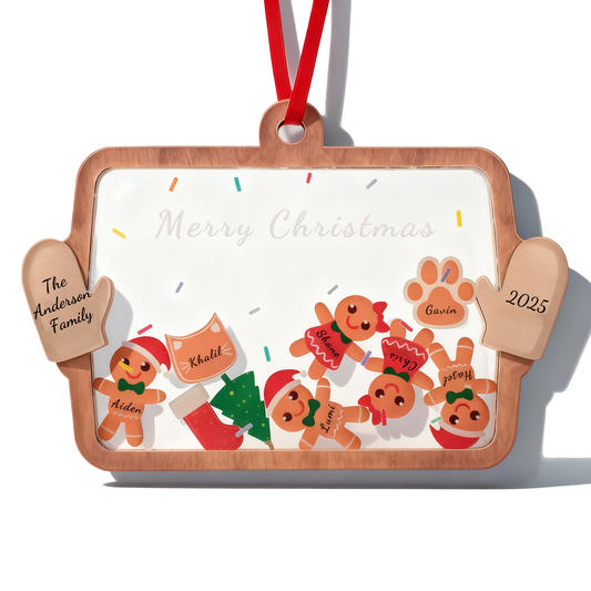 Personalized Christmas Ornaments Gifts with Your Family Names, Custom Christmas Ornaments Gifts for Mom, Dad, Grandma, Grandpa, Family, Godparents, Friends - Personalized Christmas Ornaments Gift