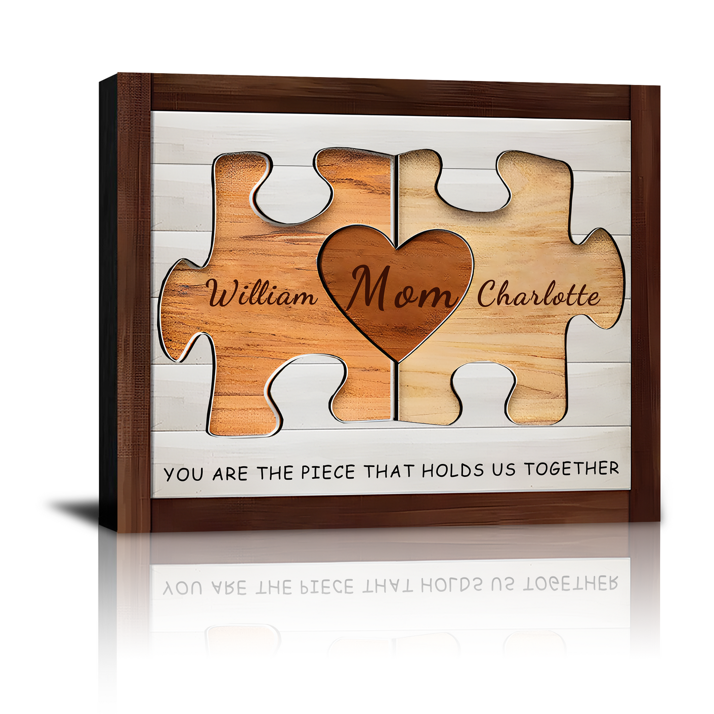 Personalized Custom Christmas Canvas Prints Gifts with Your Kid's Names, Christmas Birthday Gift for Mom Mama Mommy Grandma Wife from Son Daughter Husband Grandson