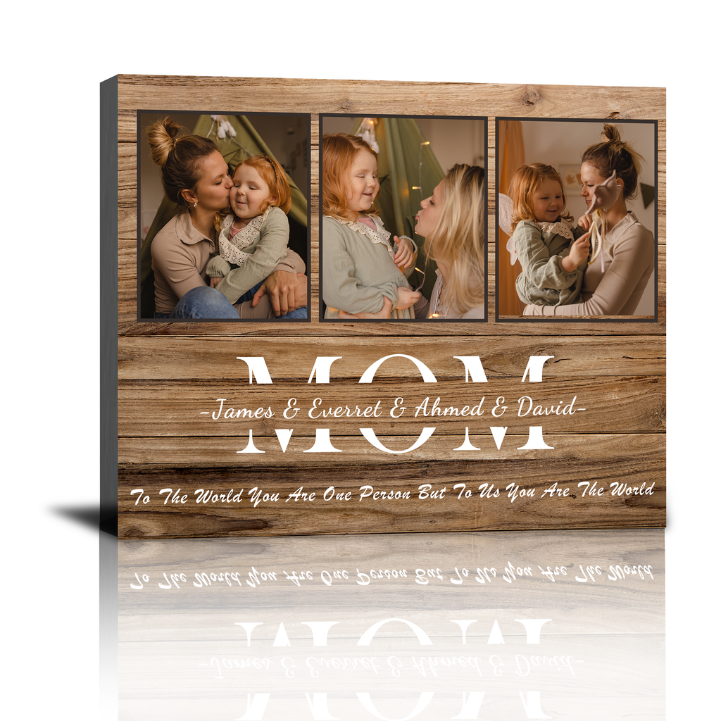 Custom Mom Wall Art, Personalized Family Quote Canvas, Mother's Day Gift, Christmas Gift, Birthday Gift
