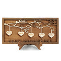 Personalized Wooden Family Tree Plaque with Your Kid's Names – Custom Mother’s Day, Christmas, Birthday, Family Celebration Gifts for Mom, Grandma from Son, Daughter, Grandson, Granddaughter
