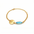 Personalisiertes Geburtssteinarmband mit Initialen für Damen – Das perfekte Geschenk für Ehefrau, Freundin, Mutter oder Oma zum Geburtstag, Jahrestag, Muttertag, Valentinstag oder zu Weihnachten.