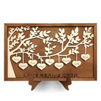 Custom Wooden Family Tree Plaque with Your Kid's Names – Personalized Mother’s Day, Christmas, Birthday, Housewarming Gifts for Mom, Grandma from Son, Daughter, Grandson, Granddaughter